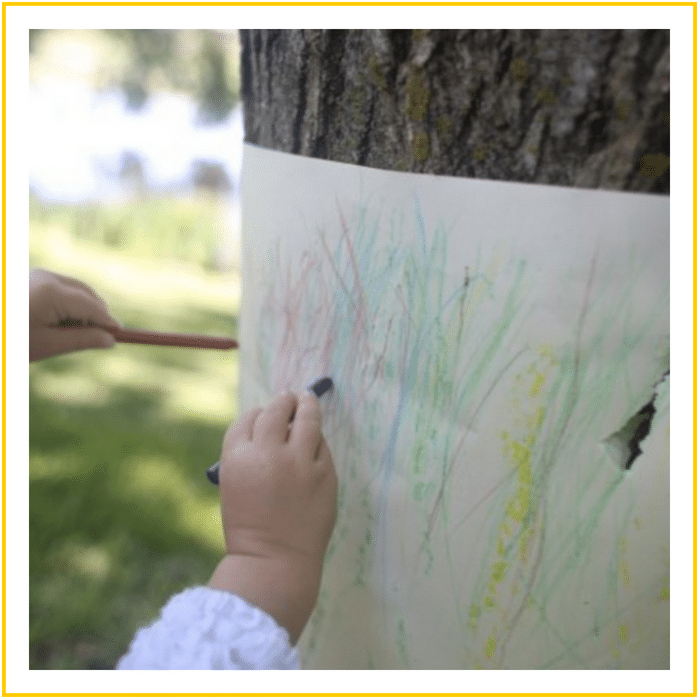 TREE BARK RUBBINGS-20 OF THE BEST SUMMER ACTIVITIES FOR TODDLERS