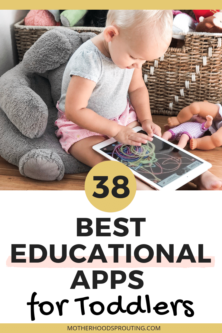 In this post, you’ll discover 40 of the best educational apps for toddlers so you can make sure your toddlers screen time is helping their growth and development and not hindering it. #toddlers #educationalapps #screentime #toddleractivities 