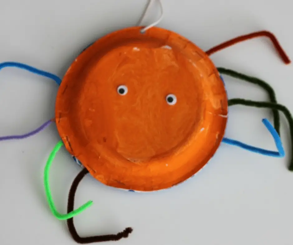 Easy Spider Paper Plate Craft - Halloween Crafts for Toddlers