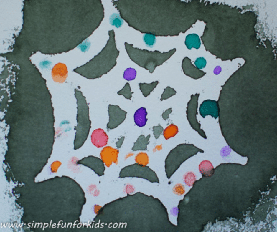 Fingerprint Spiders - Halloween Crafts for Toddlers