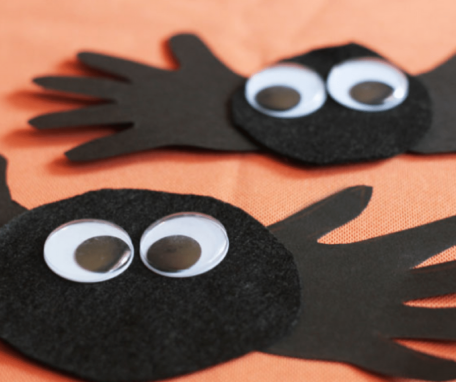 Spider Handprint Craft - Halloween Crafts for Toddlers